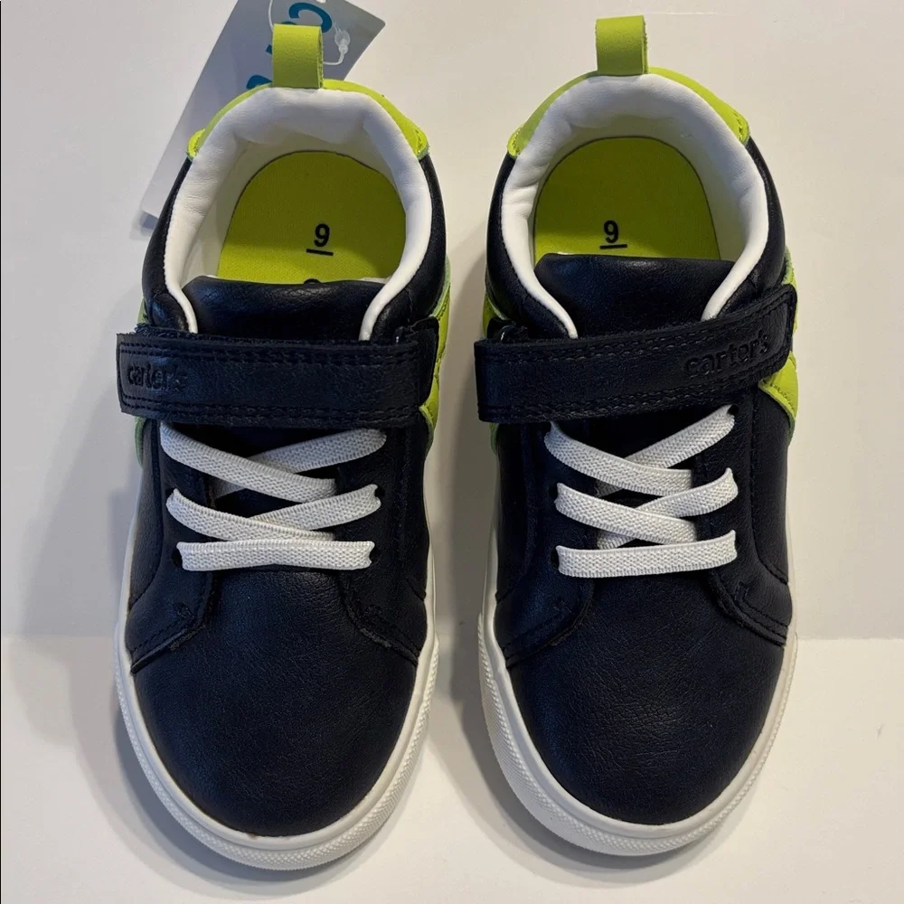 Carter's Amal Navy and Green Sneakers